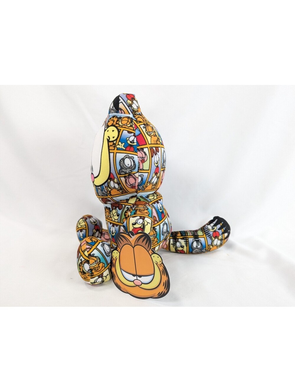 Sticker Bomb Garfield Plush Toy 2021 Comic Strip Print Pattern 12 Inch Stuffy - Picture 3 of 10